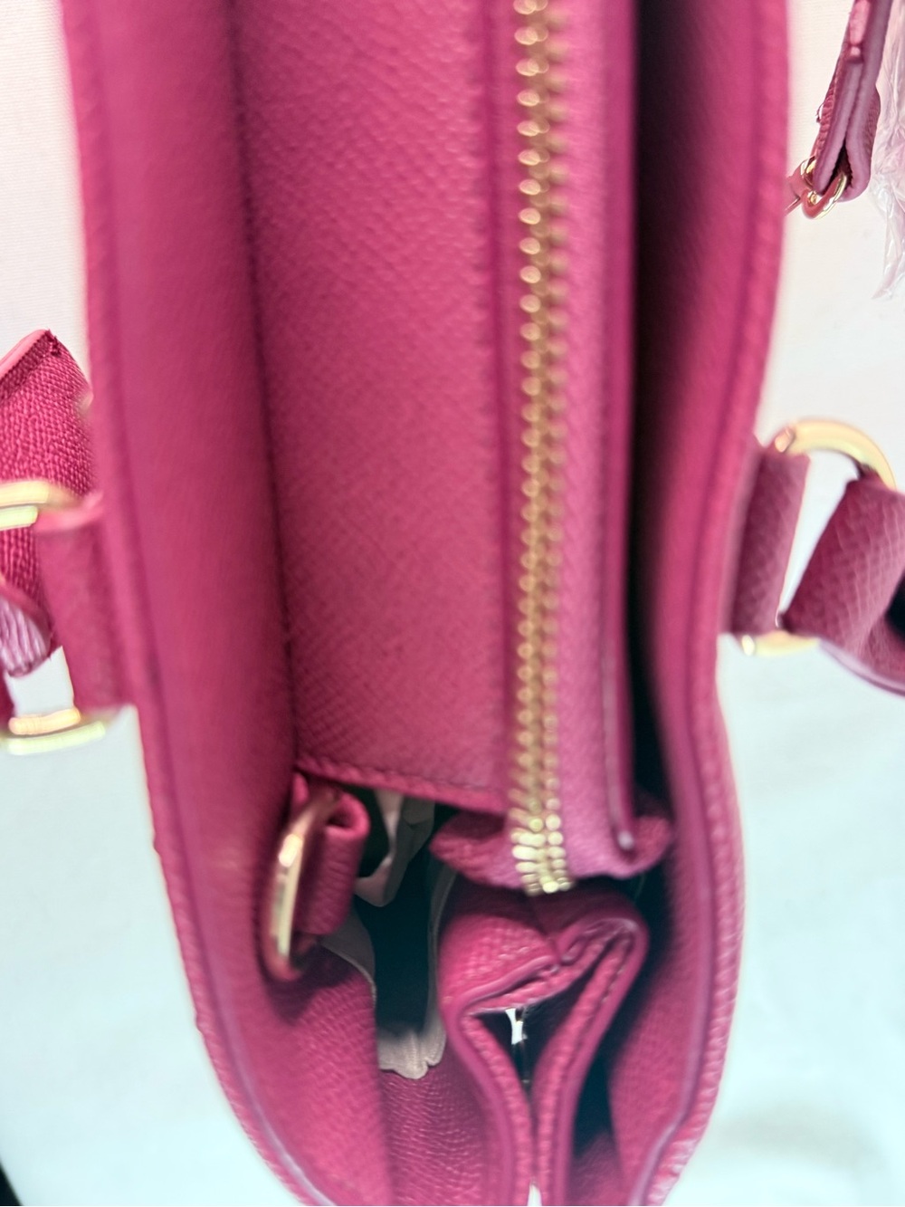 bebe Raspberry Pink Studded Tote - Picture 5 of 13